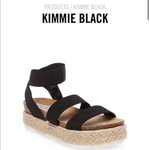 Steve Madden Kimmie Black Sandal! Brand New in box